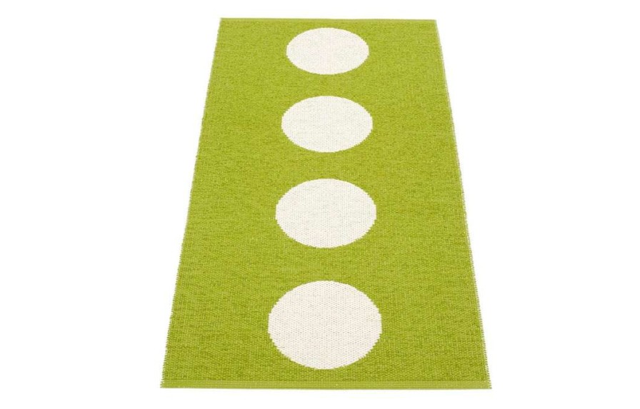 Modern Outdoor * | Pappelina Rugs Vera Apple & Vanilla Runner Rug