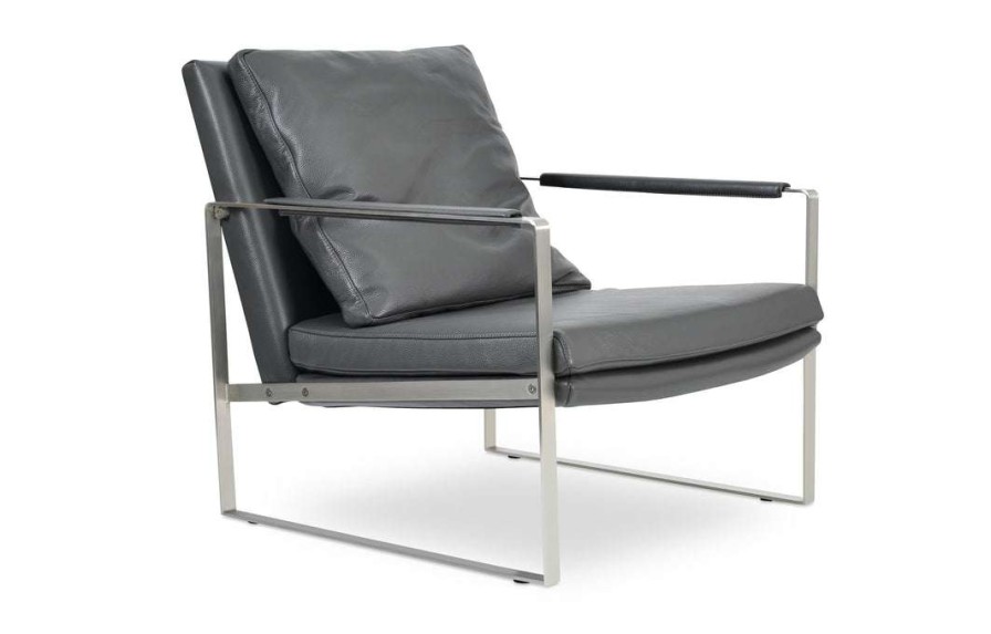 Modern Living * | Sohoconcept Zara Stainless Steel Arm Chair Modern Living