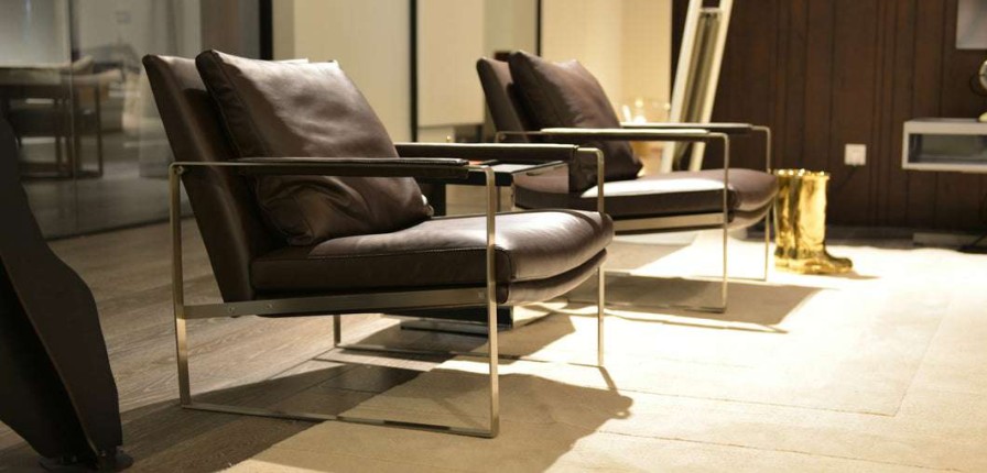 Modern Living * | Sohoconcept Zara Stainless Steel Arm Chair Modern Living