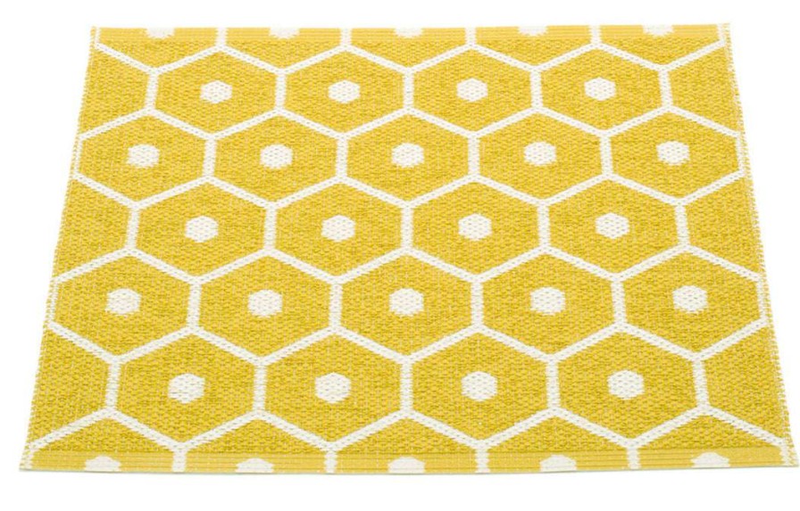 Modern Outdoor * | Pappelina Honey Mustard & Vanilla Runner Rug Rugs