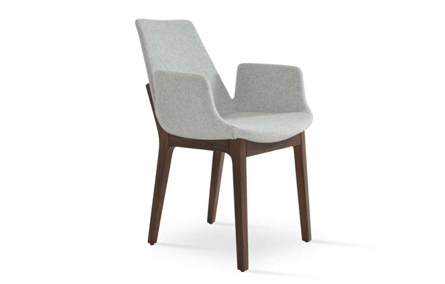 Modern Dining * | Sohoconcept Modern Living Eiffel Arm Wood Chair