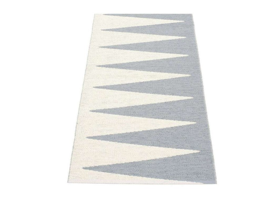 Modern Outdoor * | Pappelina Rugs Vivi Grey & Vanilla Runner Rug