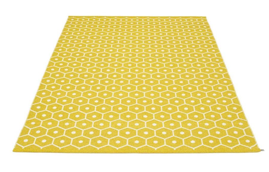 Modern Outdoor * | Pappelina Honey Mustard & Vanilla Rug Rugs