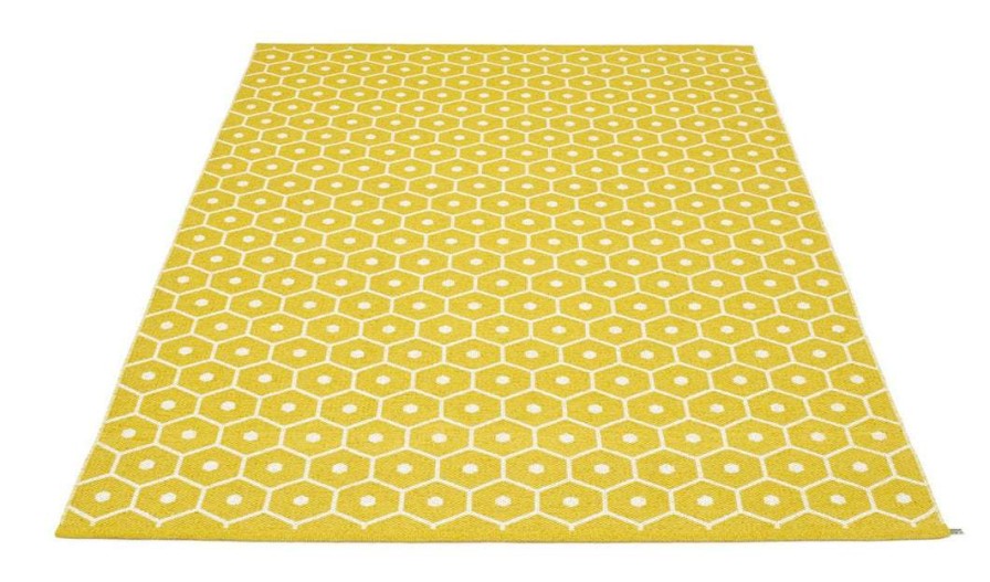 Modern Outdoor * | Pappelina Honey Mustard & Vanilla Rug Rugs