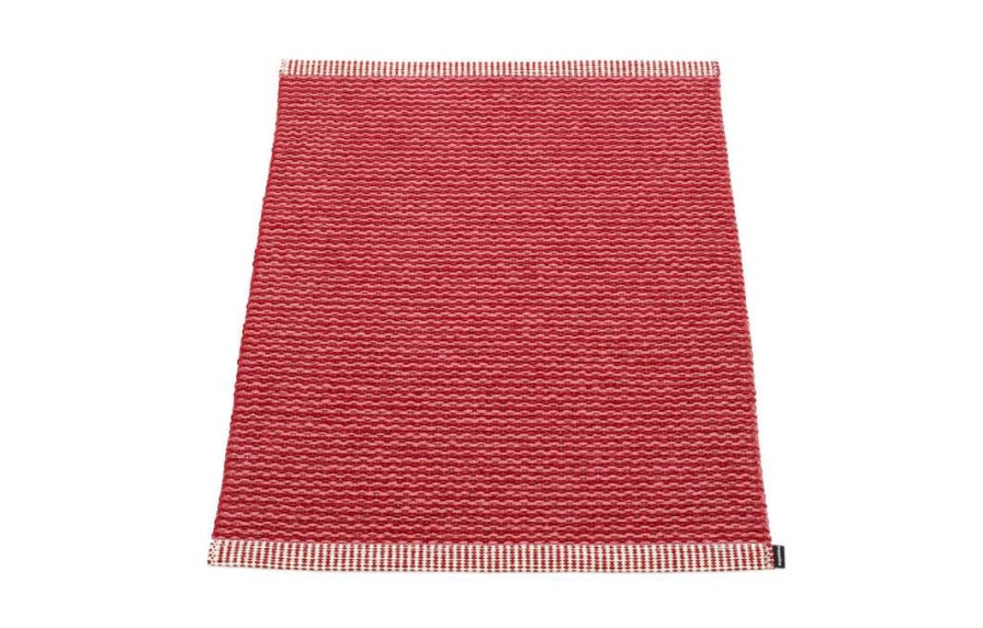 Modern Outdoor * | Pappelina Mono Blush & Dark Red Rug