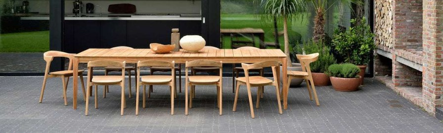 Modern Dining * | Ethnicraft Bok Teak Outdoor Dining Chair Dining Chairs