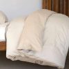 Modern Bedroom * | Area Jewel Beige Cotton Sateen Duvet Cover Modern Bedroom