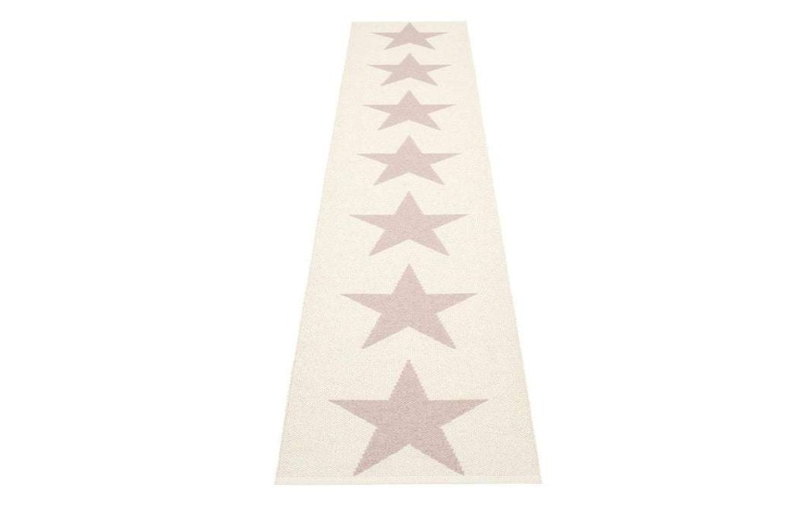 Modern Outdoor * | Pappelina Viggo One Pale Rose & Vanilla Runner Rug Rugs