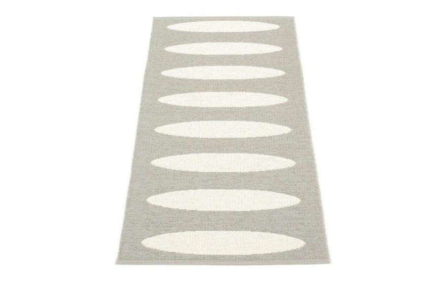 Modern Outdoor * | Pappelina Ella Warm Grey & Vanilla Runner Rug