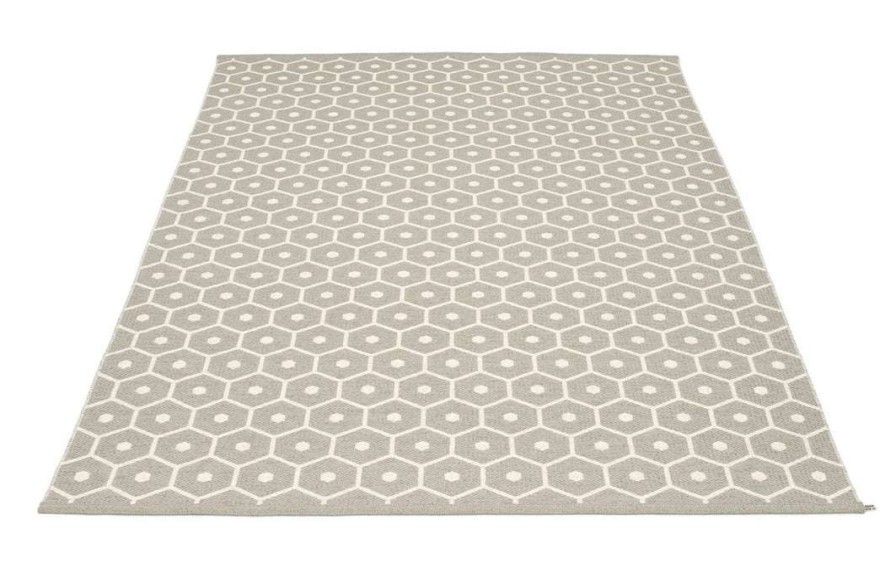 Modern Outdoor * | Pappelina Honey Warm Grey & Vanilla Rug Rugs