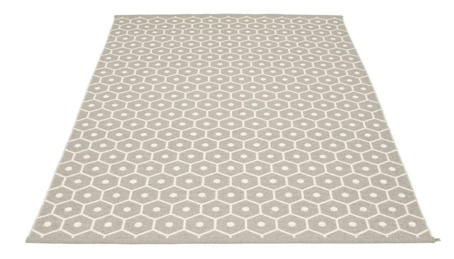 Modern Outdoor * | Pappelina Honey Warm Grey & Vanilla Rug Rugs