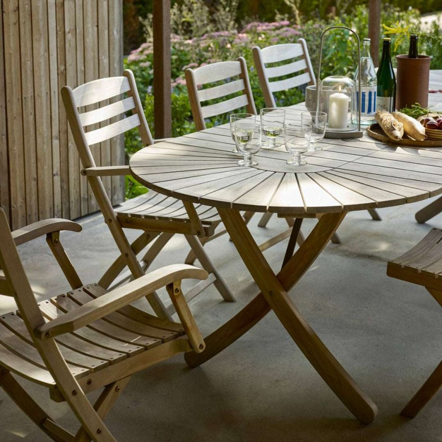 Modern Outdoor * | Skagerak Denmark Dining Selandia Extendable Table