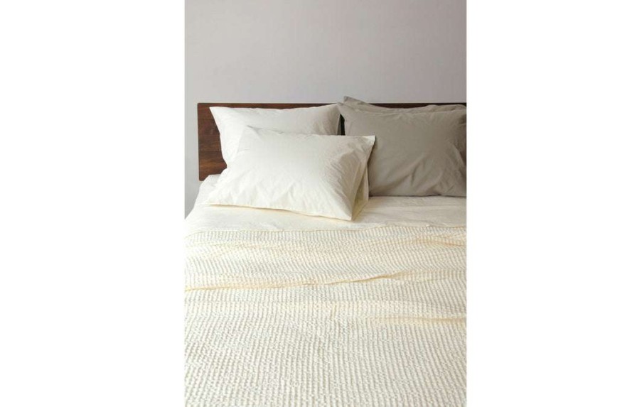 Modern Bedroom * | Area Modern Bedroom Anton Ivory Cotton Pillow Cases (Pair)