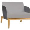 Modern Outdoor * | Mamagreen Kaat Teak 1-Seater Sofa