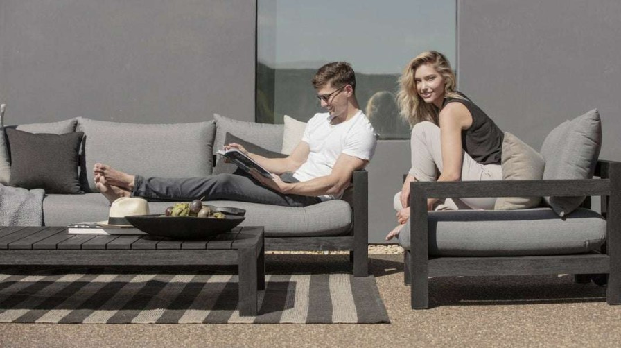 Modern Outdoor * | Harbour Outdoor Lounge Seating Pacific Three Seat Two Arm Sofa