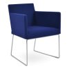 Modern Dining * | Sohoconcept Harput Sled Wire Arm Chair