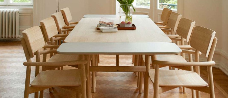 Modern Dining * | Skagerak Denmark Hven Extension Plate Dining Benches