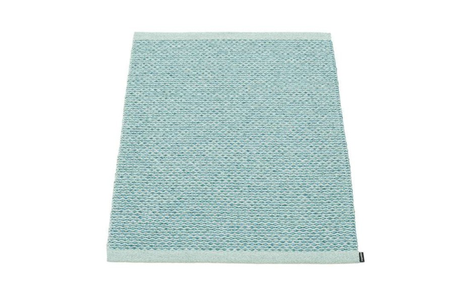 Modern Outdoor * | Pappelina Rugs Svea Metallic Azurblue & Pale Turquoise Runner Rug