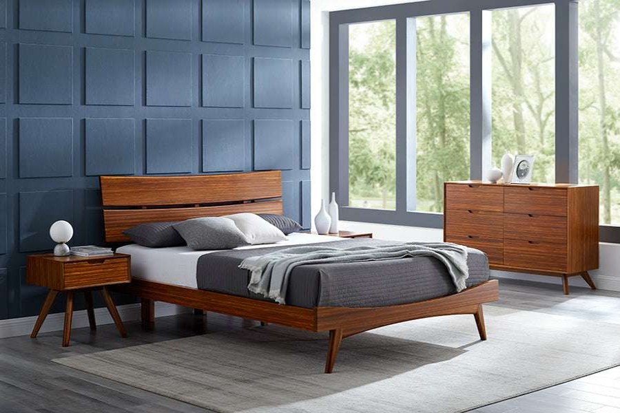 Modern Bedroom * | Greenington Modern Bedroom Summit Amber Six Drawer Dresser