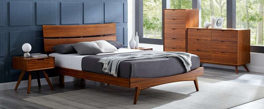 Modern Bedroom * | Greenington Modern Bedroom Summit Amber Six Drawer Dresser