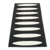 Modern Outdoor * | Pappelina Ella Black & Vanilla Runner Rug