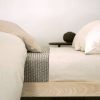 Modern Bedroom * | Area Modern Bedroom Jewel Beige Cotton Sateen Fitted Sheet