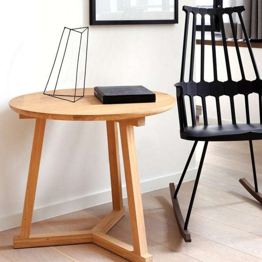 Modern Living * | Ethnicraft Tripod Side Table Accent Tables