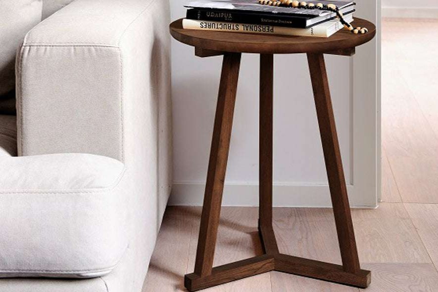 Modern Living * | Ethnicraft Tripod Side Table Accent Tables