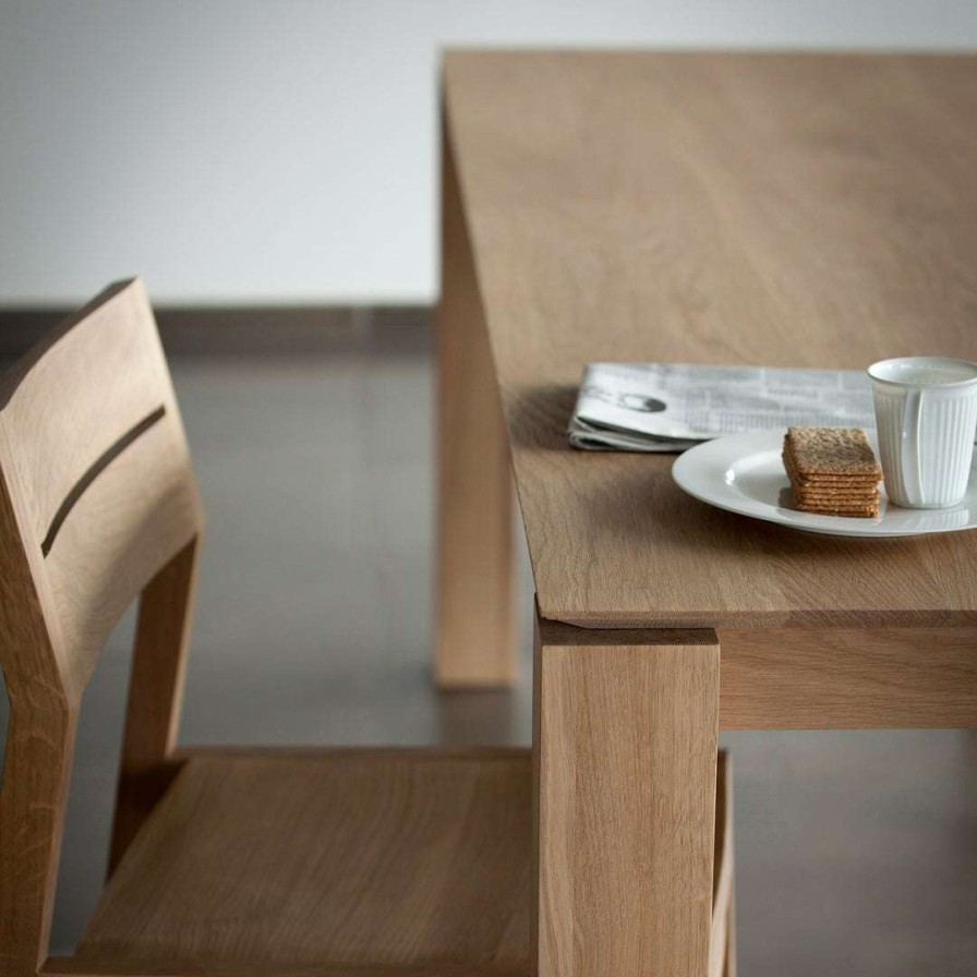 Modern Dining * | Ethnicraft Slice Oak Dining Table