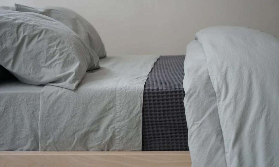 Modern Bedroom * | Area Anton Mineral Cotton Flat Sheet