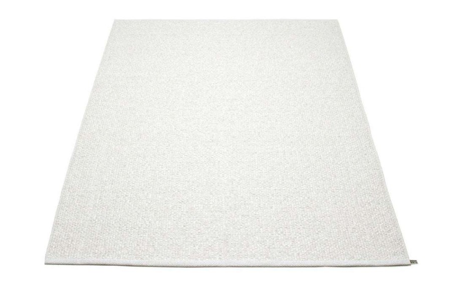 Modern Outdoor * | Pappelina Rugs Svea Metallic White & White Rug (Clearance)