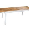 Modern Outdoor * | Mamagreen Baia Teak Stainless Steel Extendable Dining Table