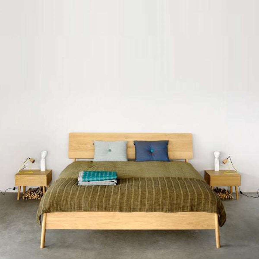 Modern Bedroom * | Ethnicraft Air Oak Bed With Slats