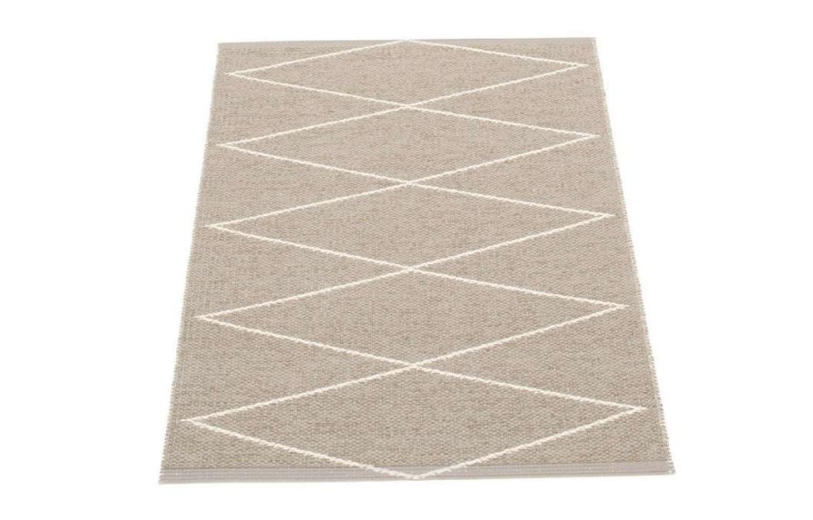 Modern Outdoor * | Pappelina Rugs Max Mud & Vanilla Runner Rug