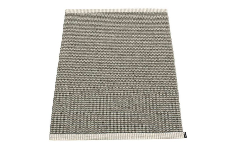 Modern Outdoor * | Pappelina Mono Warm Grey & Charcoal Rug Rugs