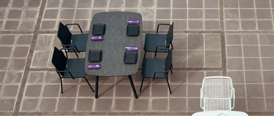 Modern Outdoor * | Mamagreen Lounge Seating Zupy Hpl Rectangular Table