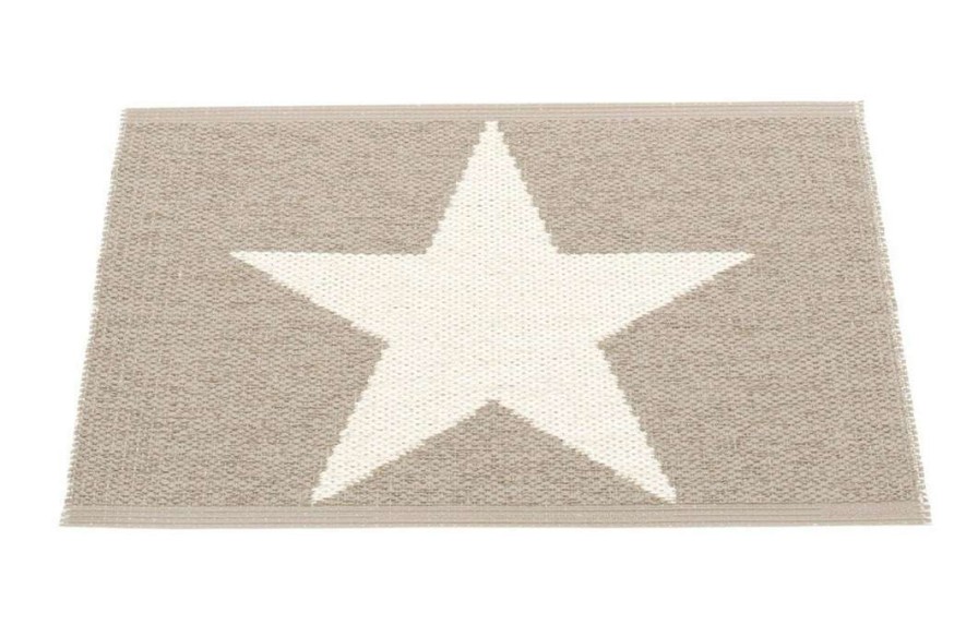 Modern Outdoor * | Pappelina Viggo One Mud & Vanilla Runner Rug Rugs