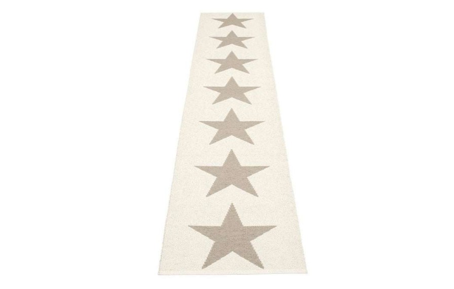 Modern Outdoor * | Pappelina Viggo One Mud & Vanilla Runner Rug Rugs