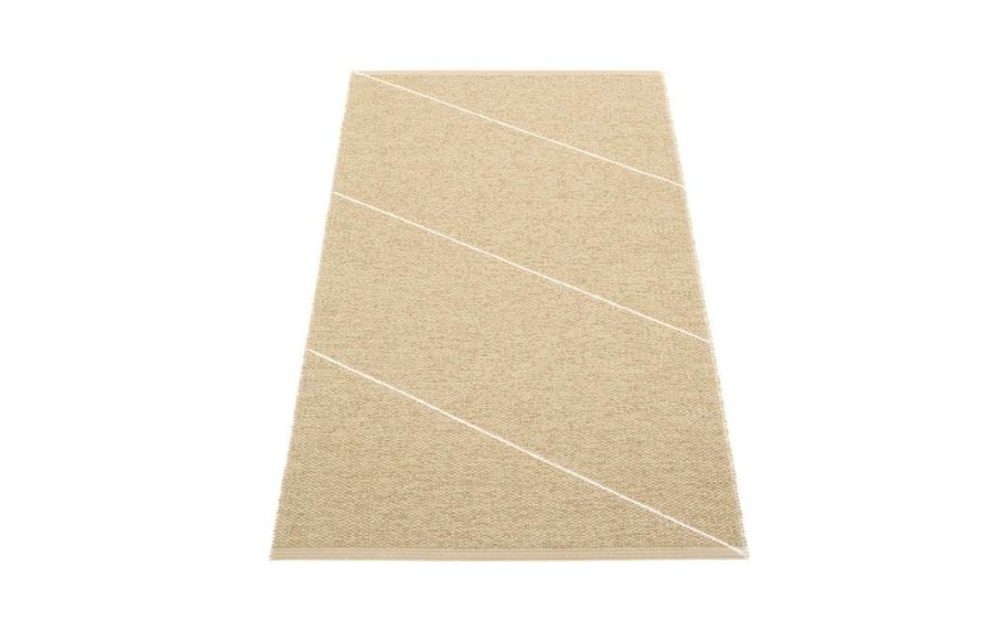 Modern Outdoor * | Pappelina Rugs Randy Sand & Vanilla Runner Rug