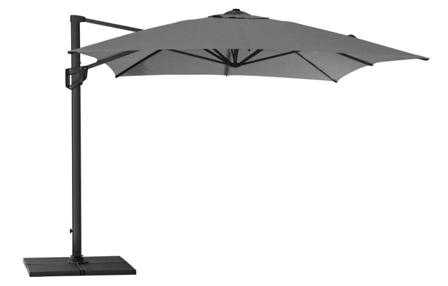 Modern Outdoor * | Cane-Line Hyde Luxe Hanging Parasol With Base Umbrellas & Sunshades