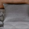 Modern Bedroom * | Area Emile Charcoal Pillow Case Bedding