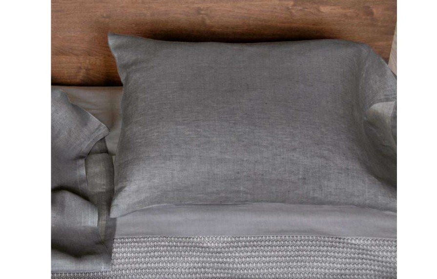 Modern Bedroom * | Area Emile Charcoal Pillow Case Bedding