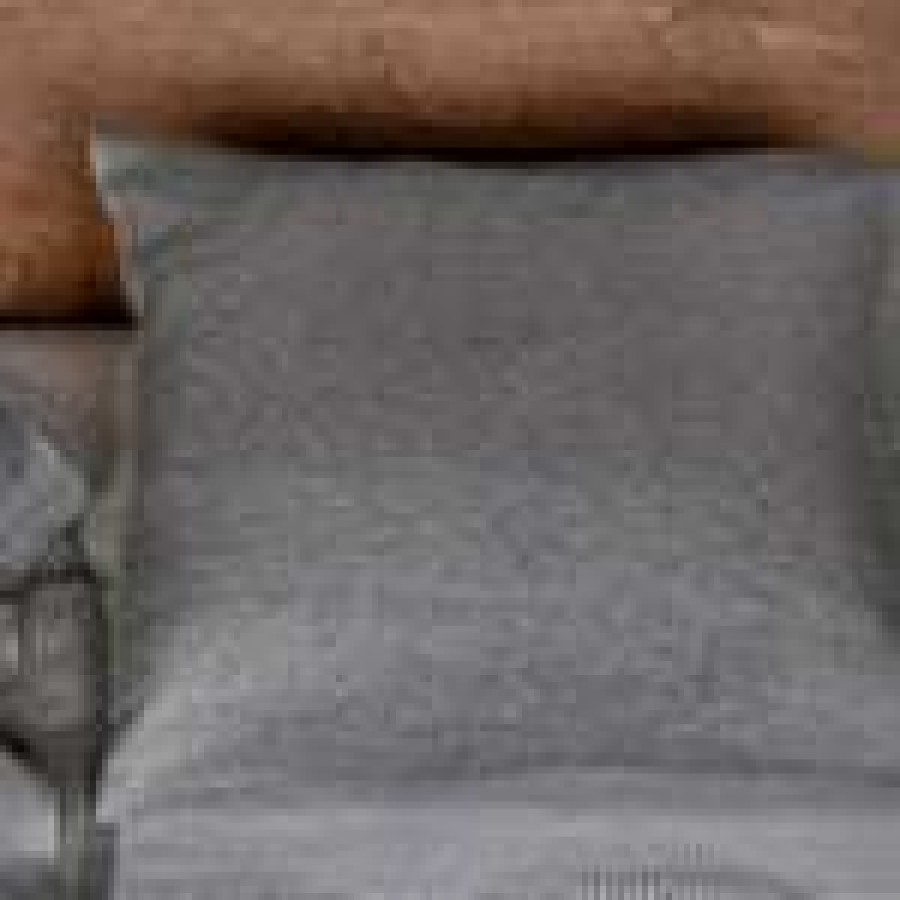 Modern Bedroom * | Area Emile Charcoal Pillow Case Bedding