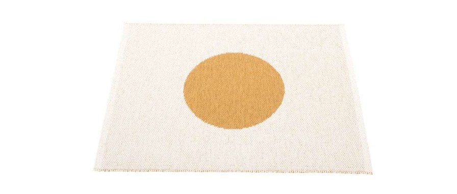 Modern Outdoor * | Pappelina Rugs Vera Small One Ochre & Vanilla Rug