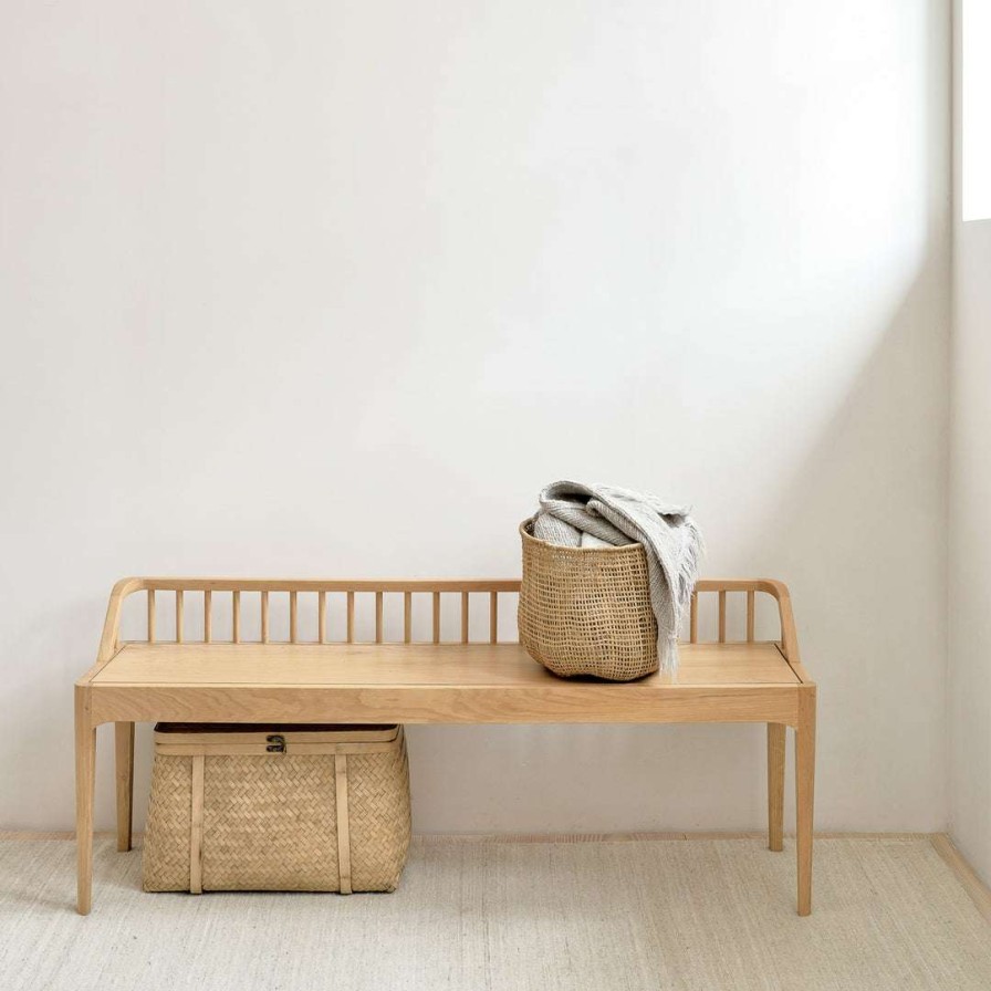 Modern Living * | Ethnicraft Spindle Bench