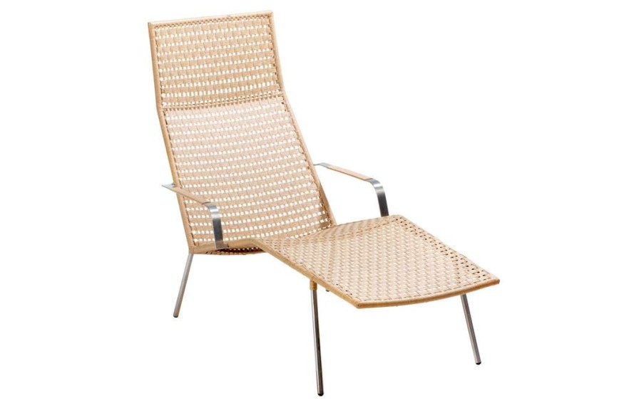 Modern Outdoor * | Cane-Line Straw Flat Weave Chaise Lounge