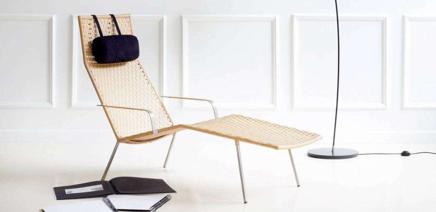 Modern Outdoor * | Cane-Line Straw Flat Weave Chaise Lounge