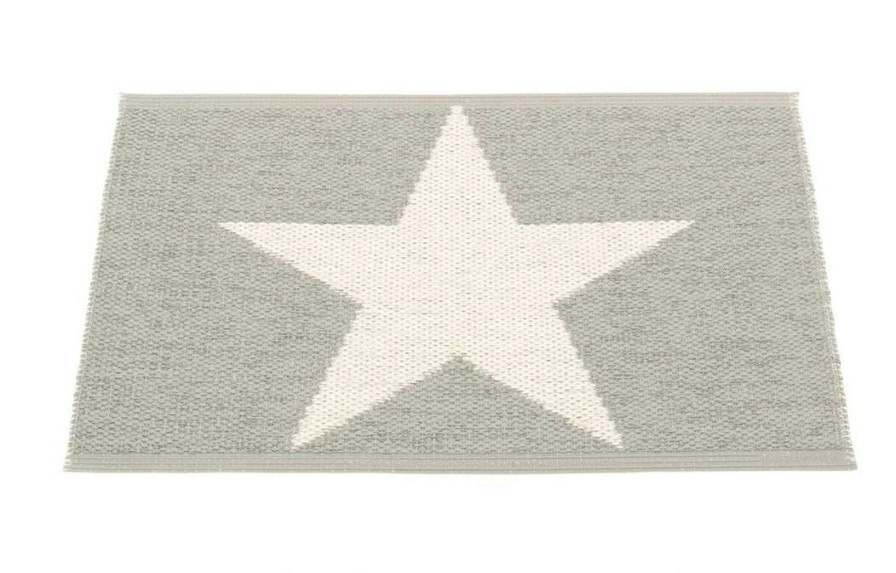 Modern Outdoor * | Pappelina Viggo One Warm Grey & Vanilla Runner Rug Rugs