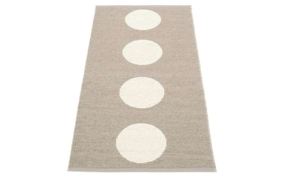 Modern Outdoor * | Pappelina Vera Mud & Vanilla Runner Rug