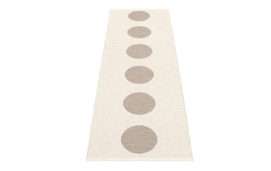 Modern Outdoor * | Pappelina Vera Mud & Vanilla Runner Rug